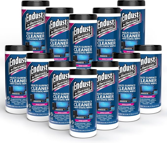 Endust For Electronics; Multi-Surface, Anti-Static, Electronics Cleaning Wipes; by Endust