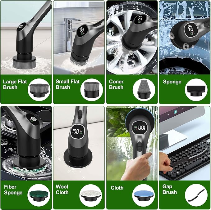 Electric Spin Scrubber, Shower Scrubber - Image 4