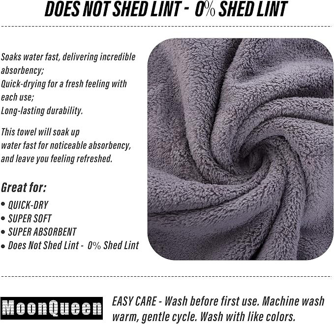 MOONQUEEN 6 Pack Premium Hand Towels - Image 5