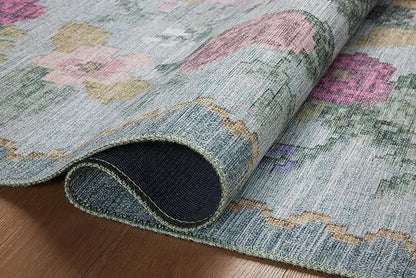 Loloi Rifle Paper Co. Rosa Collection RSA-02 Sky 8'-4" x 11'-6" Area Rug