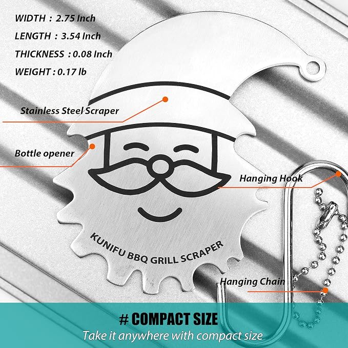 Stocking Stuffers, Ideal Gifts for Christmas, for Men, Fathers Day, KUNIFU BBQ - Image 4