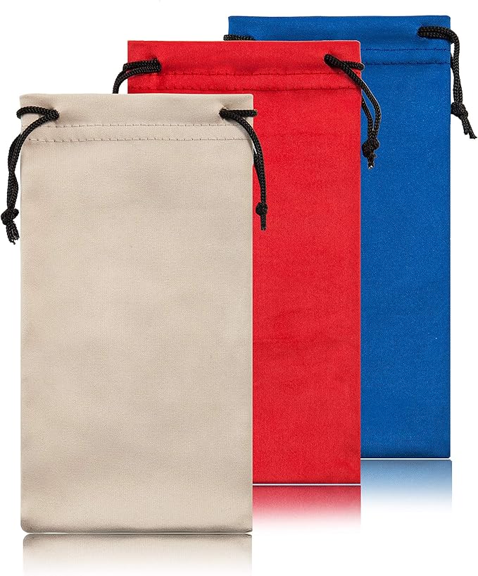 TRIUMPH VISION Soft Eyeglass Pouch 3 Pack by TRIUMPHVISION