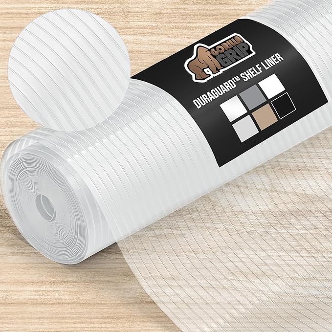 GORILLA GRIP DuraGuard Shelf Liner, 17.5x30 Non-Adhesive Cabinet Liners by GorillaGrip