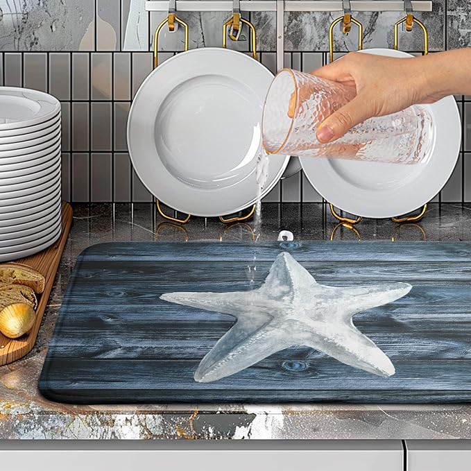 Summer Starfish Dish Drying Mat - Image 5