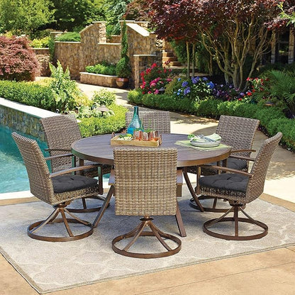 RACE LEAF 4 Pack Patio Chair Cushions 17x17 Inch, Thickened Waterproof Cushions with Stain Resistant Cover and Non-Slip Ties for Patio Furniture (Gray)