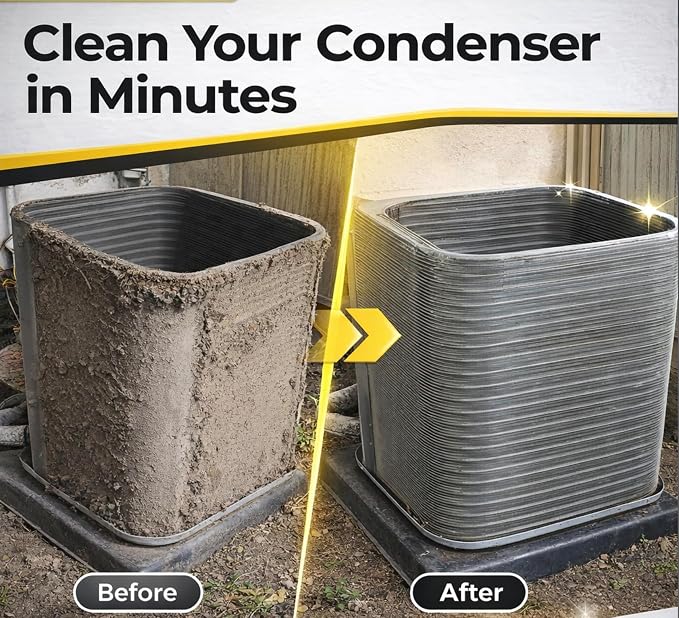XCEL AC Coil Cleaning Brush & Fin Cleaner Comb – Double-Sided Air Conditioner - Image 3