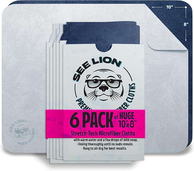 cellhelmet See Lion Swipes | Microfiber Lens Cleaning Cloths – Ultrasoft by cellhelmet