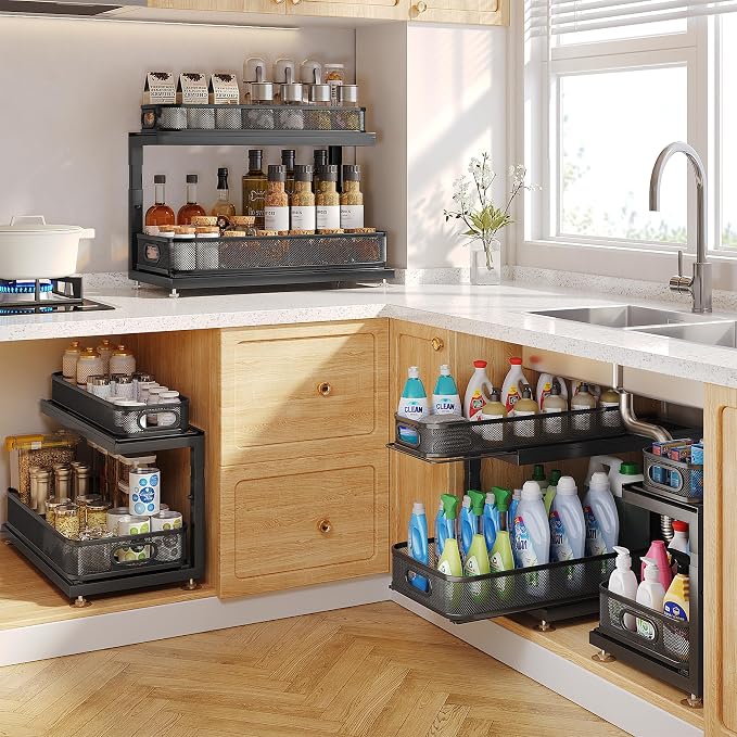 2-Pack 18.5 IN Depth Under Sink Organizer - Image 8