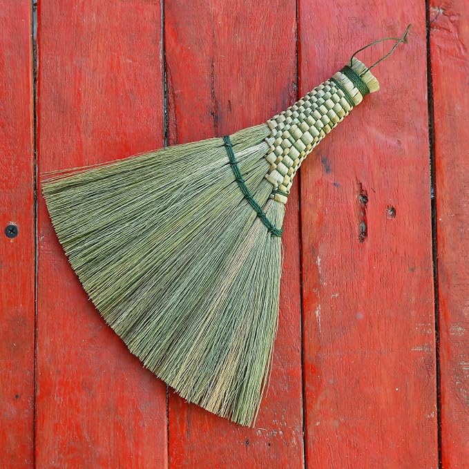 Small Whisk Broom9.5 Handheld Brush Whisks Away Dust, Dirt & Debris Brush Hanger - Image 2