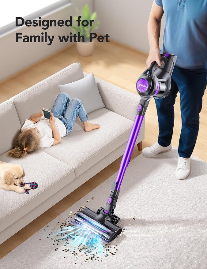 Cordless Vacuum Cleaner, Rapid Clean 23 Kpa Powerful Suction, 1.3 L Large - Image 3