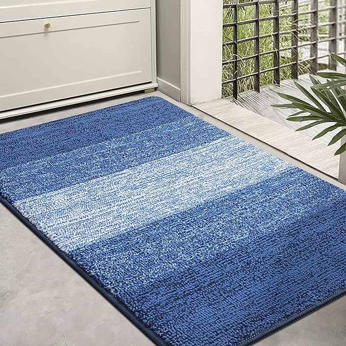 Kitinjoy Indoor Outdoor Door Mat, 36x24 Non-Slip Absorbent Dirt Trapper by Kitinjoy