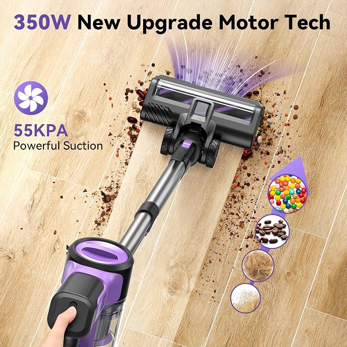 S10 Cordless Vacuum Cleaner, 55Kpa 60mins Lightweight Stick Vacuum - Image 8
