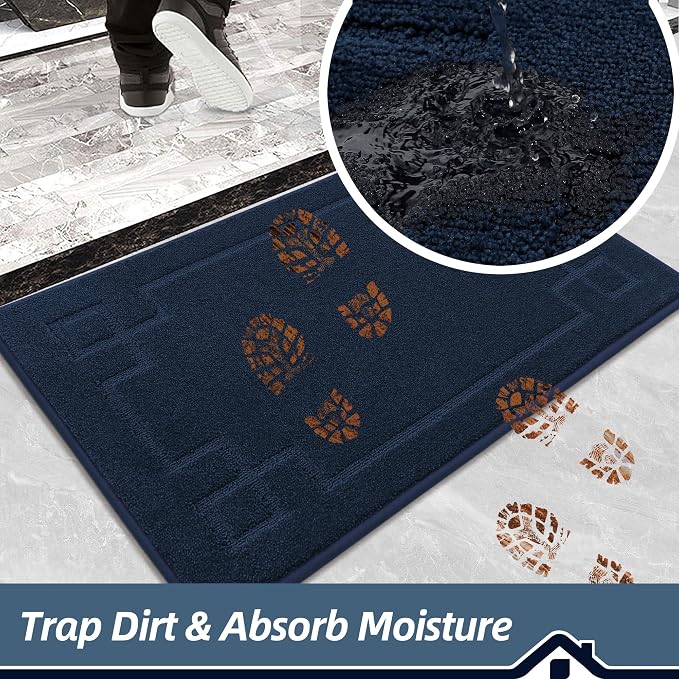 BEQHAUSE Door Mat 24" x 60", Non-Slip Door Mats Indoor Entryway Rugs Washable - Image 4