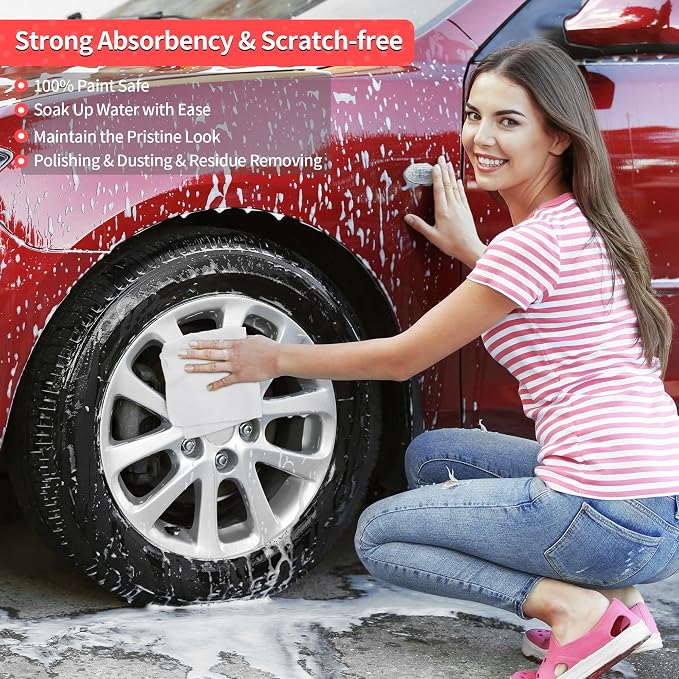 HOMERHYME White Microfiber Cleaning Cloths, 100 Pack Shop Towels Rags, Bulk - Image 5