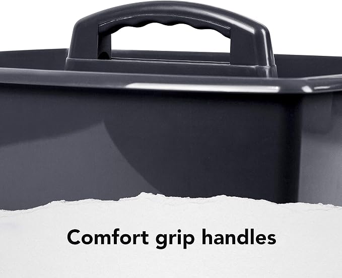 Storex 2-Compartment Large Cleaning Caddy – Multipurpose Supply Organizer - Image 4