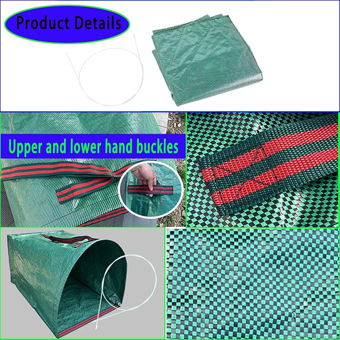 72-Gallon Large Yard Waste Bags, Large Yard Dustpan-Type Lawn and Leaf Bags - Image 3