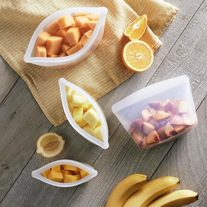 Stasher Premium Silicone Reusable Food Storage Bags, Lunch Bag, Travel - Image 3