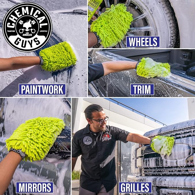 Chemical Guys MIC493 Chenille Premium Scratch-Free Microfiber Wash Mitt - Image 8