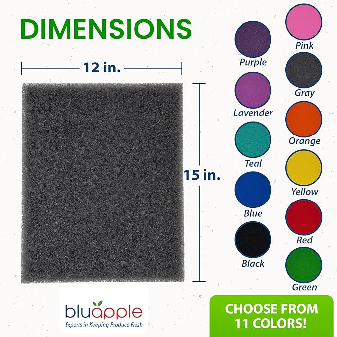 Bluapple FreshMats, Refrigerator Bin Liner, Fridge Drawer Mats, Crisper Life - Image 4
