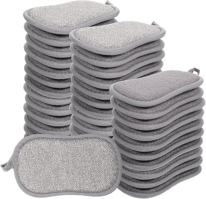 36 Pack Dual-Sided Scrub Sponges, Non Scratch Microfiber Sponge Multi Purpose by Unknown