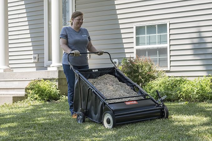 Agri-Fab 45-0570 30" Push Behind Lawn Sweeper, 12 cu. ft Hopper Bag Capacity; - Image 4
