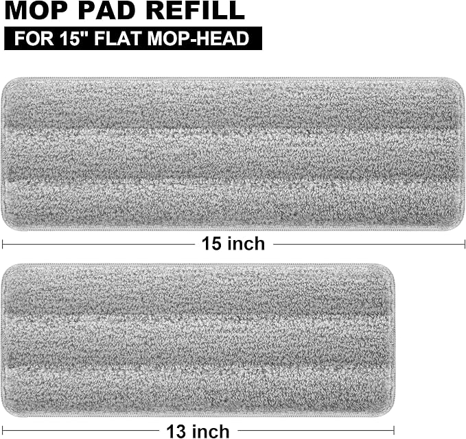 JOYMOOP Flat Mop Pads, Microfiber Mop Cleaning Pads, Washable Pads, Pads - Image 2