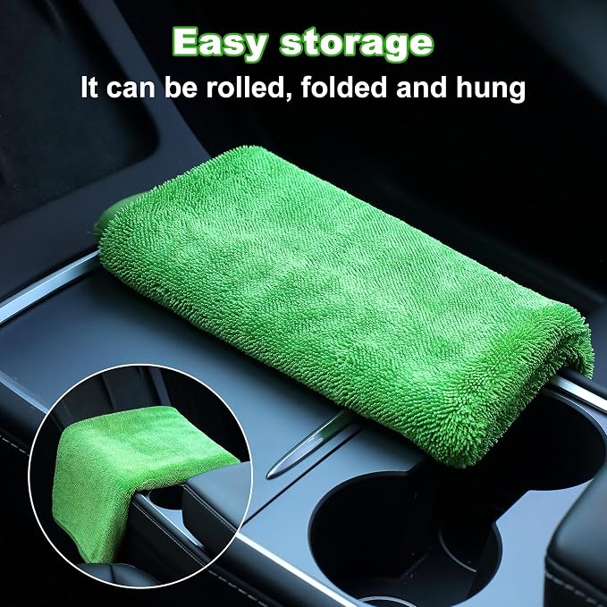 JOYMOOP Microfiber Towels for Cars, 35.4" x 23.6" Car Drying Towel, Quick - Image 8