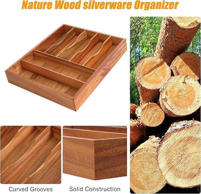 Bellsal Bamboo Silverware Organizer - Image 5