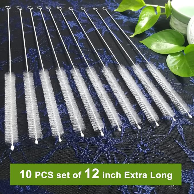Straw Cleaner Brush Extend 12 inch, Extra Wide 12mm diam Pipe Cleaners - Image 3