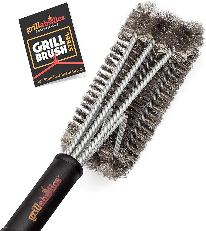 Grillaholics Essentials Grill Brush Steel by Grillaholics