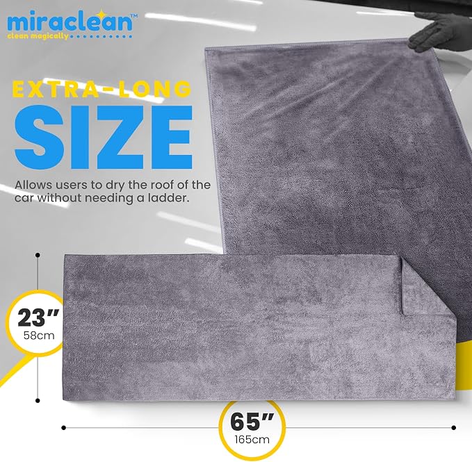 Car Drying Towels Extra Large Super Absorbent 65 x 23 Inch Microfiber Car - Image 3