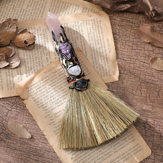 Rose Quartz Witch Broom - Image 4