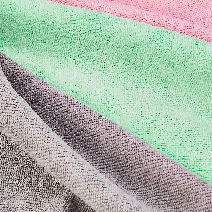 Amazon Basics Microfiber Cleaning Cloths, Non-Abrasive, Reusable and Washable - Image 3