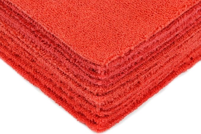 Eurow Ultrasonic Cut 300 GSM Microfiber Cleaning Towels, Streak-Free, Ultra - Image 3
