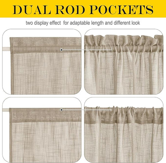 NICETOWN Sheer Back Door Curtain - Image 2