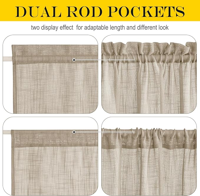 NICETOWN Sheer Door Panel Curtain - Image 2