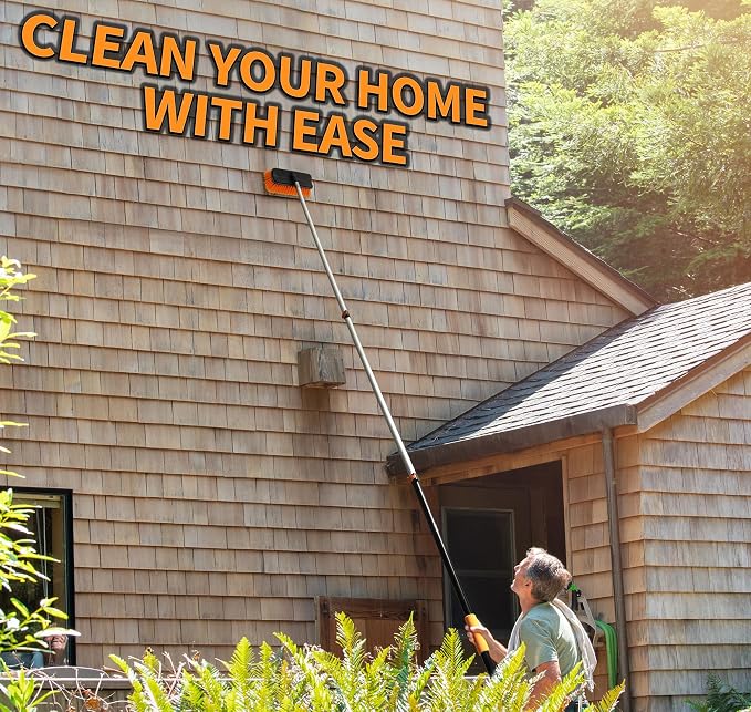 30 Foot High Reach Telescoping Duster Kit and Vinyl Siding Brushes - Image 5
