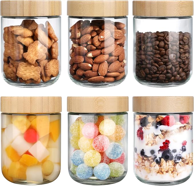 OcePor 6 Pack 16oz Glass Jars by OcePor