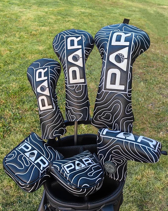 Big Teeth Golf Club Covers Full Set Driver Headcover Fairway Wood Hybrid Golf - Image 9