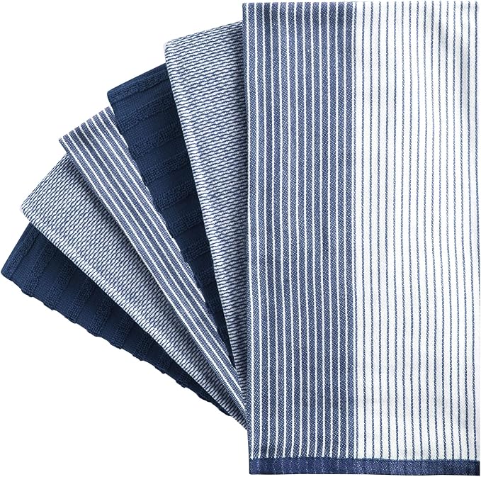 Premium Kitchen Towels | Large Cotton Dish Towels | Flat & Terry Highly - Image 3