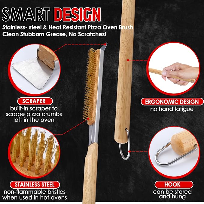 Pizza Oven Accessories, Pizza Oven Brush - Image 3
