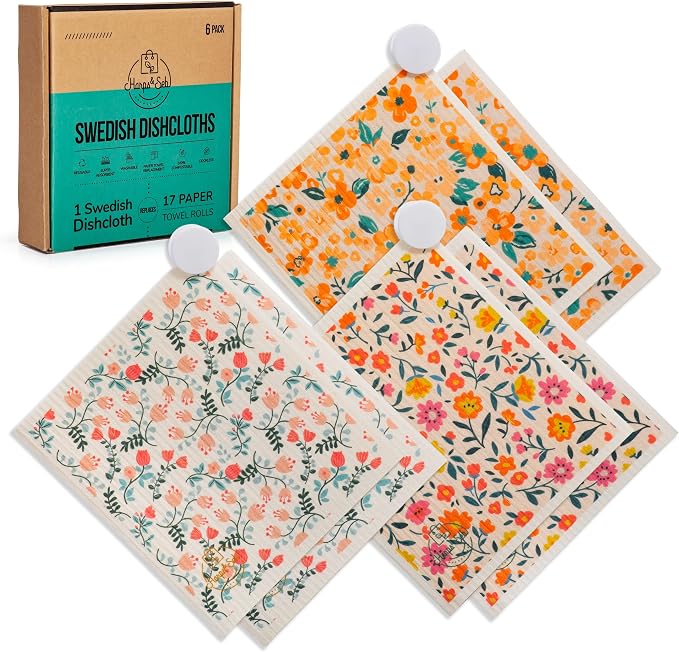 Harps&Seb Swedish Dishcloths for Kitchen Dishcloths by HarpsSeb
