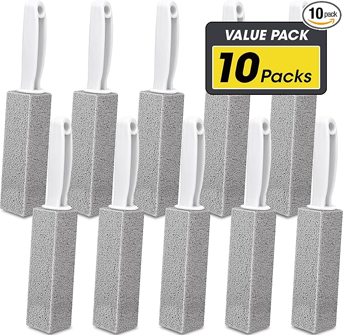 AZEN 10 Pack Pumice Stone for Cleaning, Pumie Scouring Stick by AZEN