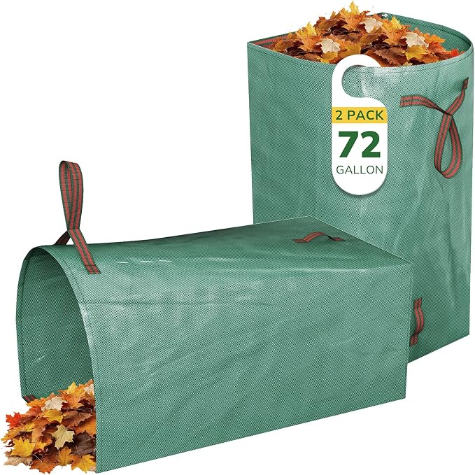 GreatBuddy Lawn Bag, 72 Gallon Yard Waste Bags, Heavy Duty PP Garden Leaf Bags by GreatBuddy