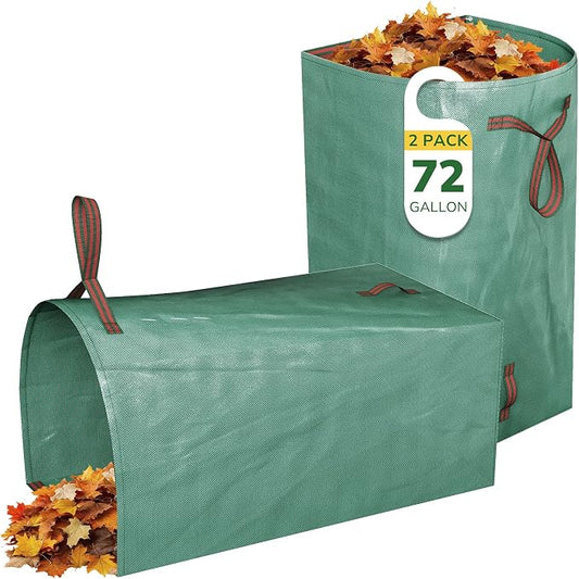 GreatBuddy Lawn Bag, 72 Gallon Yard Waste Bags, Heavy Duty PP Garden Leaf Bags by GreatBuddy