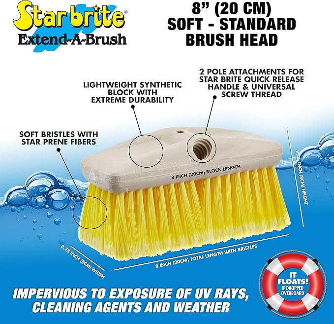 STAR BRITE 8" Durable Cleaning Brush - Image 4