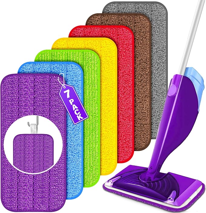 Reusable Mop Pads for Swiffer WetJet, Wet Pads Refills for 12'' Spray Mop by FORPEEDER