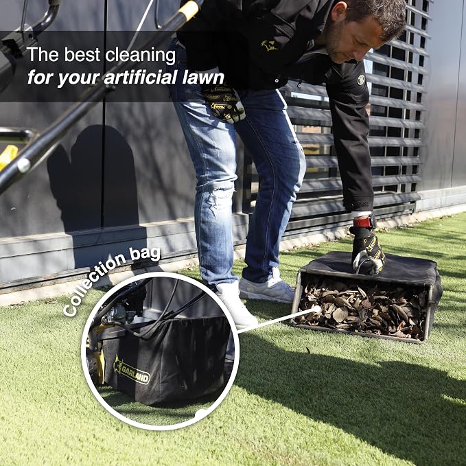 Artificial Turf Sweeper by Roll & Comb, Gas Powered Lawn Rake - Image 5