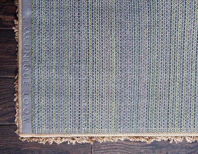 Unique Loom Solid Shag Collection Area Rug (9' x 12' Rectangle, Sandy Brown)
