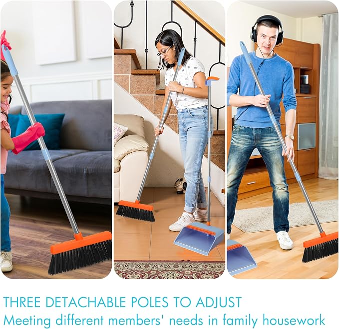 PHYEX 2-Pack Broom and Dustpan Set - Image 3